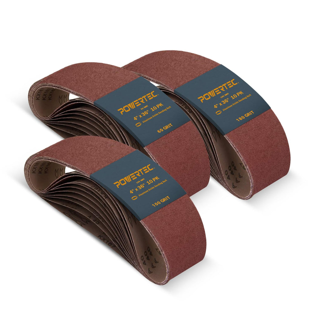4 x 36 Inch 30pk Aluminum Oxide Sanding Belts E12174