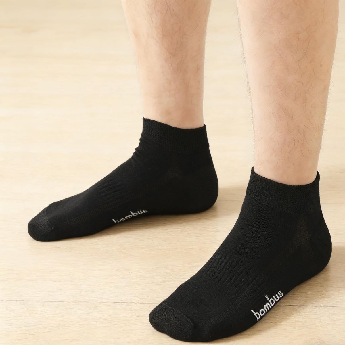 8 Pairs Bamboo Viscose Diabetic Ankle Socks Black Size 6-9 H724365