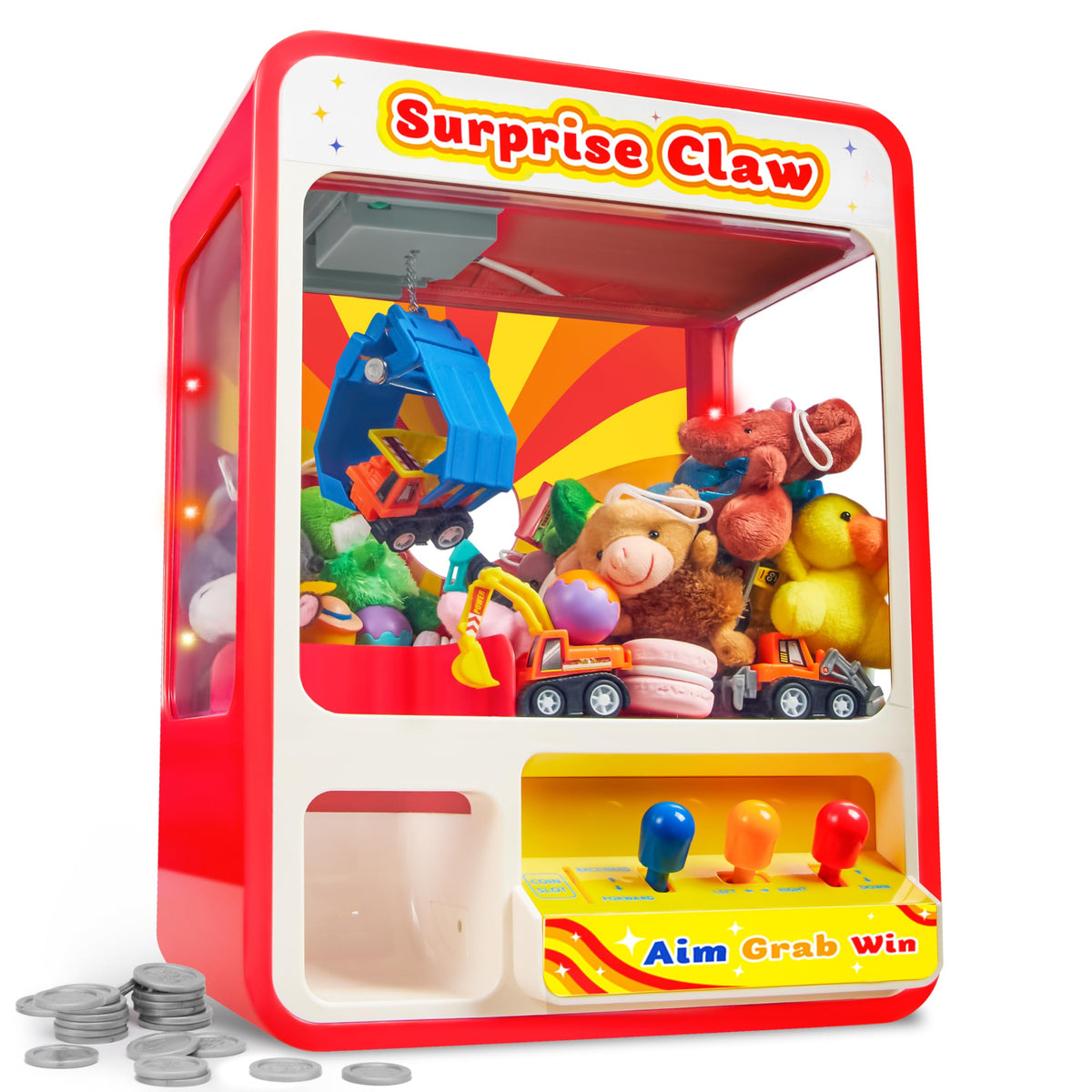 Claw Machine Arcade Toy with LED Light A46793