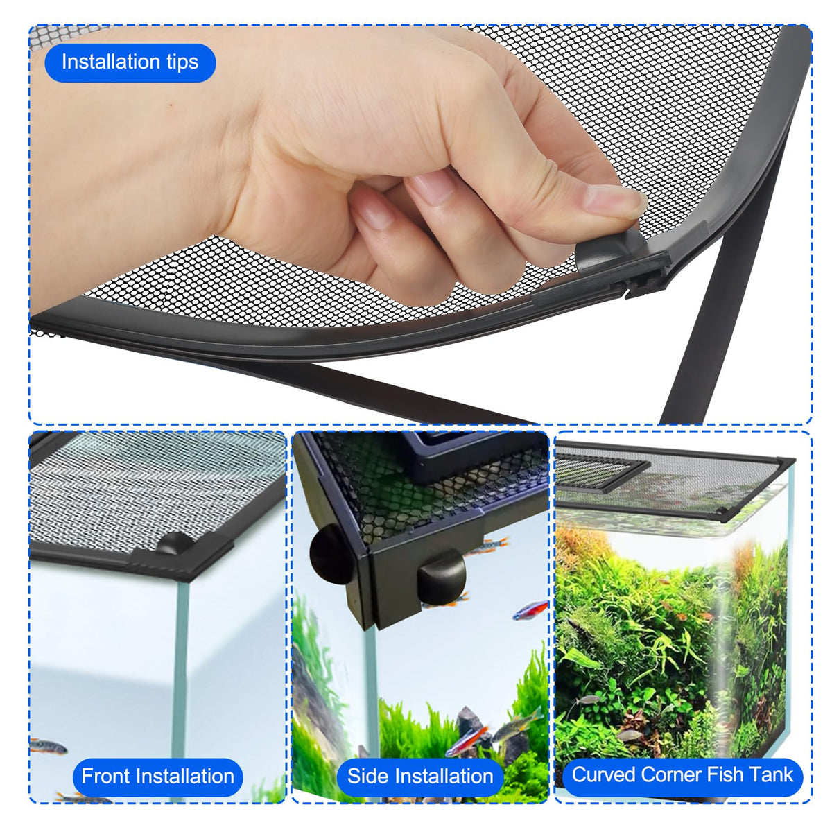 43"x27" Magnetic Aquarium Lid with Feeding Window G4462