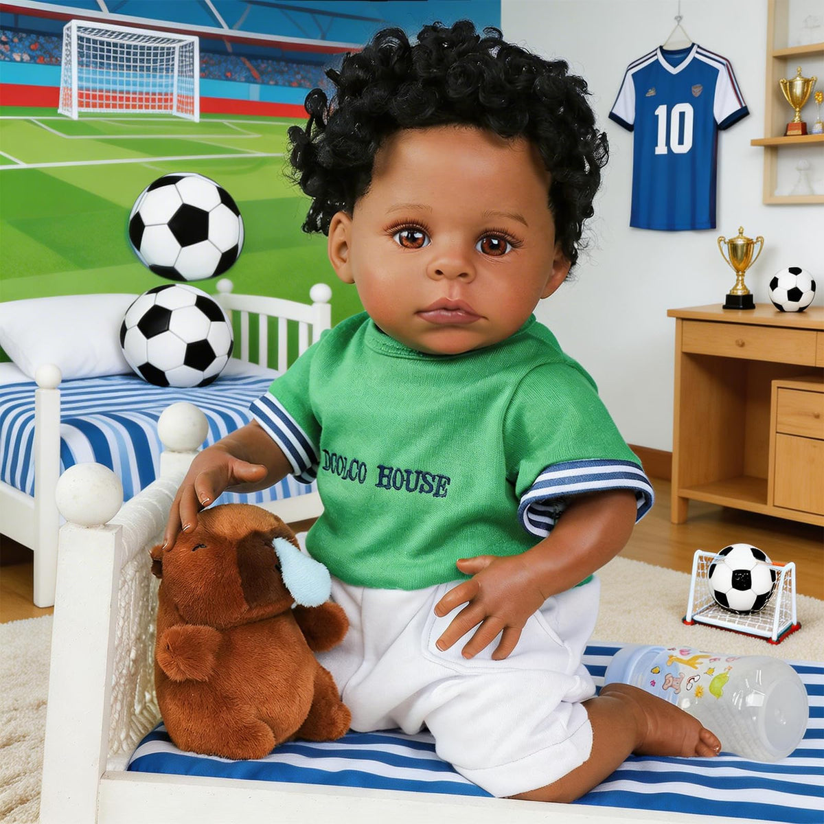 Black 20 Inch Reborn Baby Doll N23049