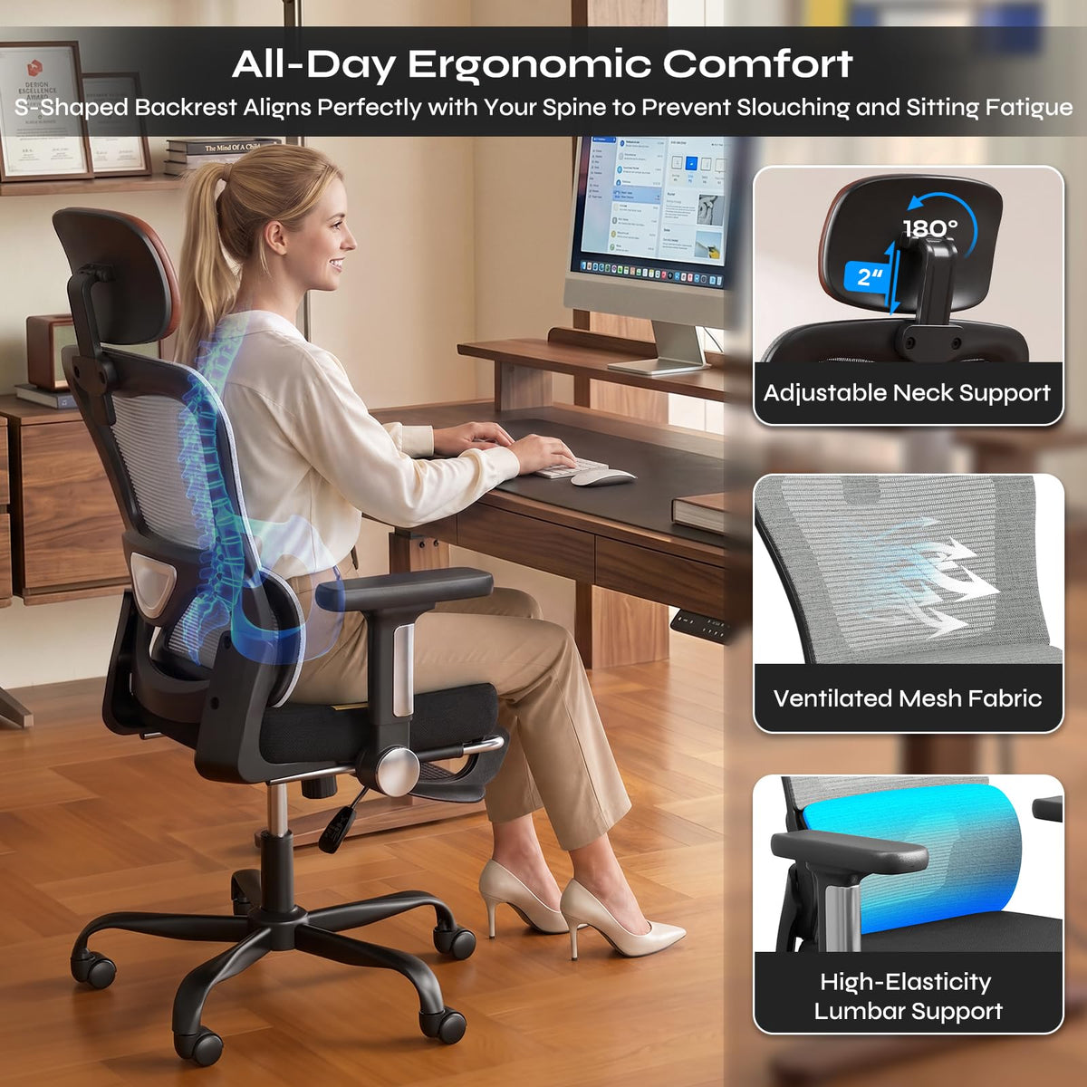Ergonomic High Back Mesh Office Chair M43321