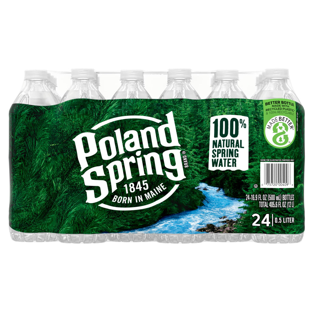 100% Natural Spring Water 16.9 fl oz 24 Pack Q189571