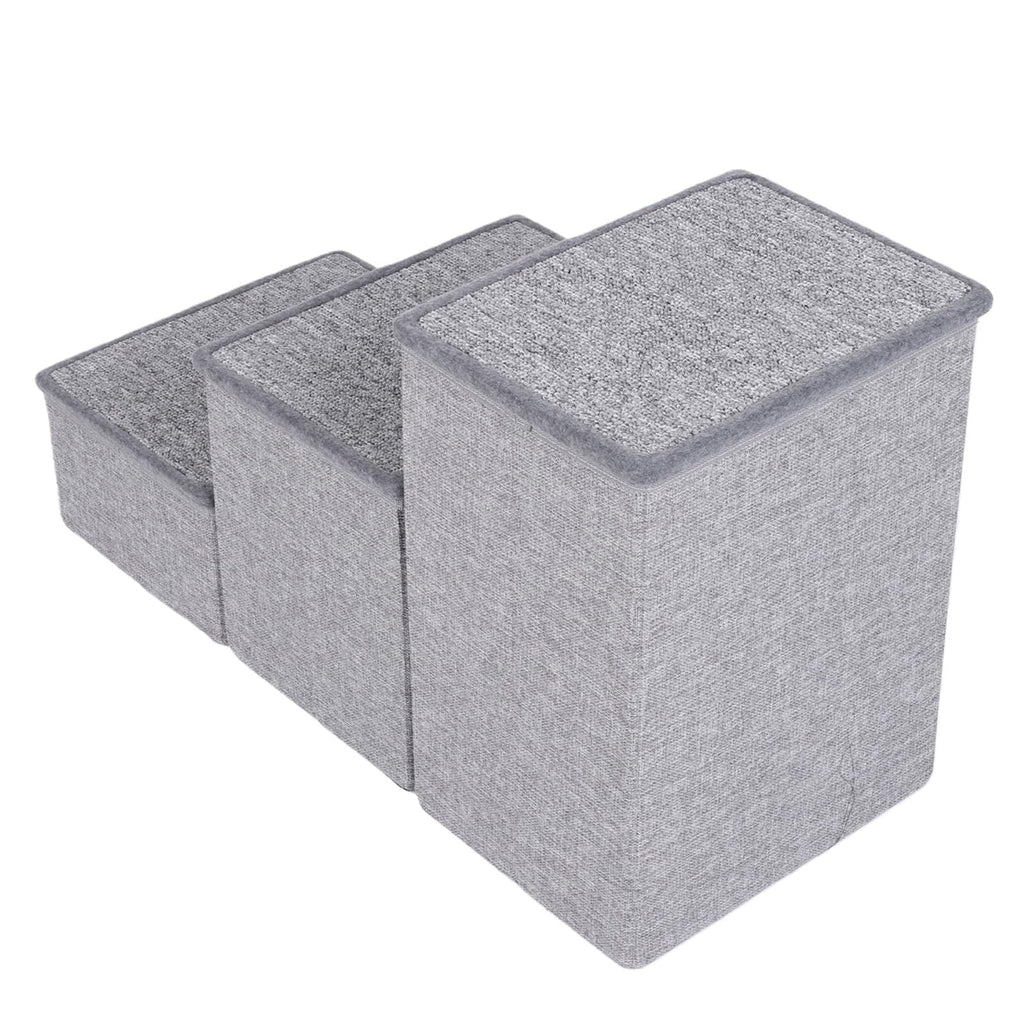 Foldable 3 Step Dog Stairs with Storage W36078