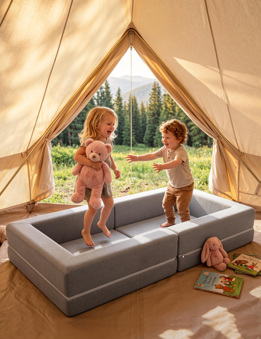 54" Portable Foldable Foam Toddler Bed C6861