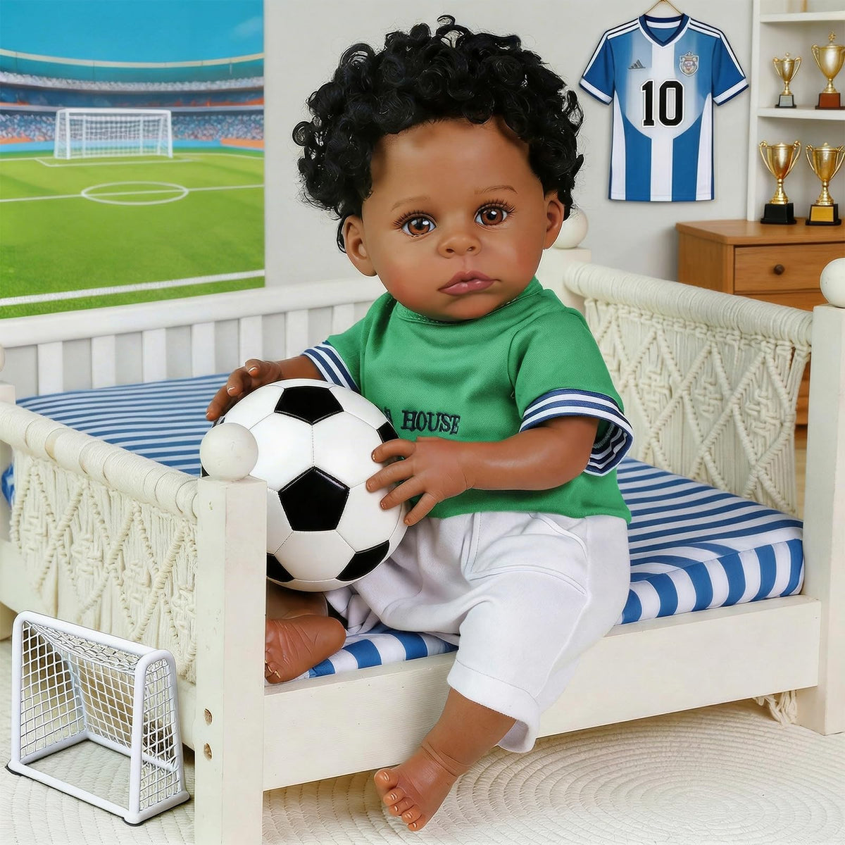 Black 20 Inch Reborn Baby Doll N23049
