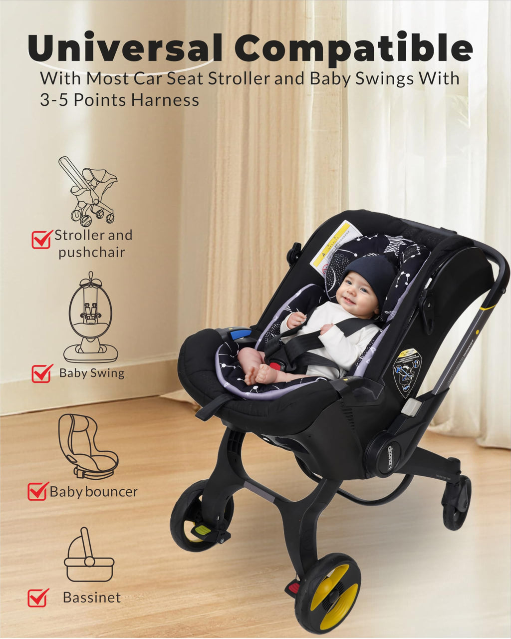 Infant Car Seat Insert with Removable Cushion X80749