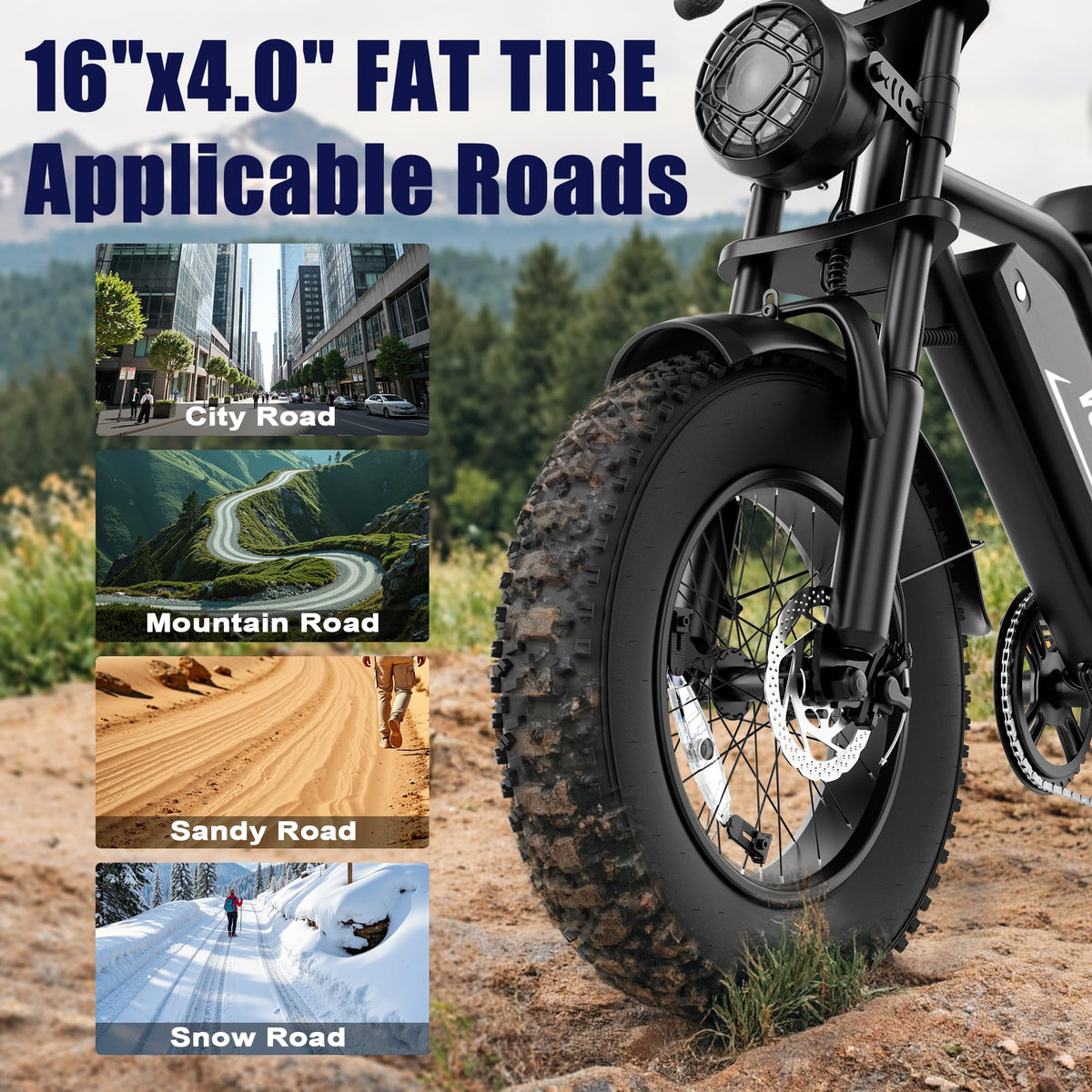 1500W Peak Motor Full Suspension Electric eBike F62314