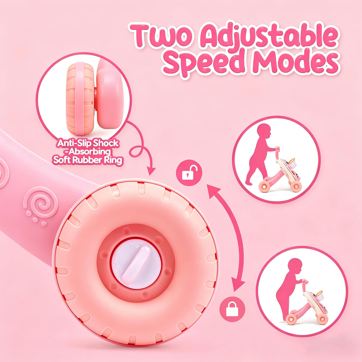 2-in-1 Baby Walker with Detachable Activity Center F1650