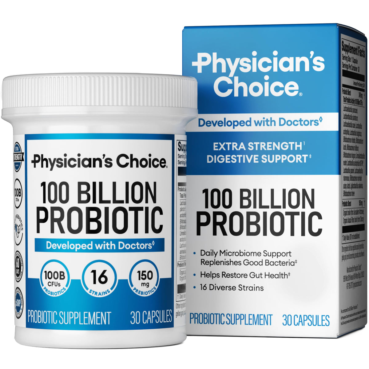 100 Billion 16 Strains Probiotic with Prebiotics L254370