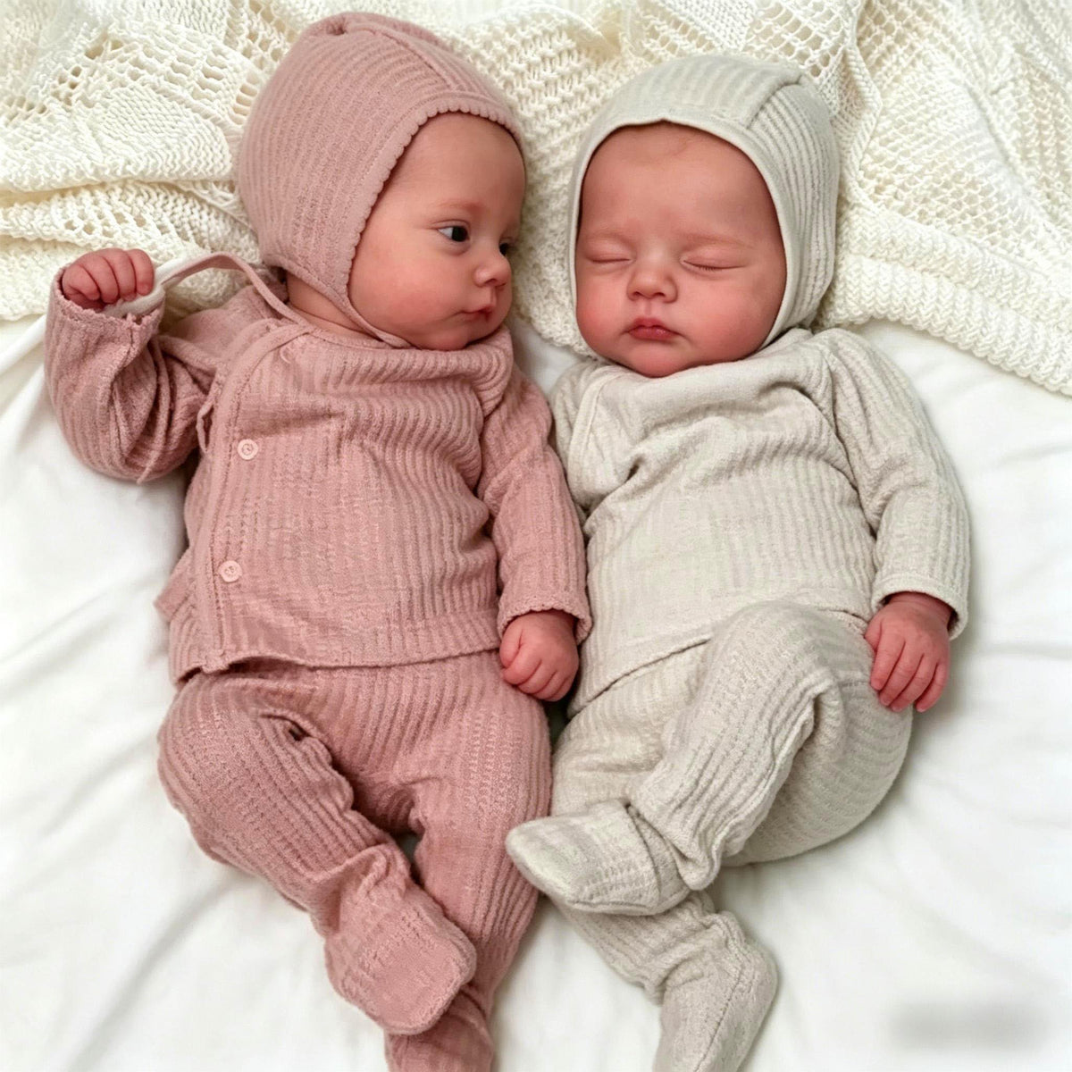 18 in Realistic Baby Dolls Twins with Accessories W569