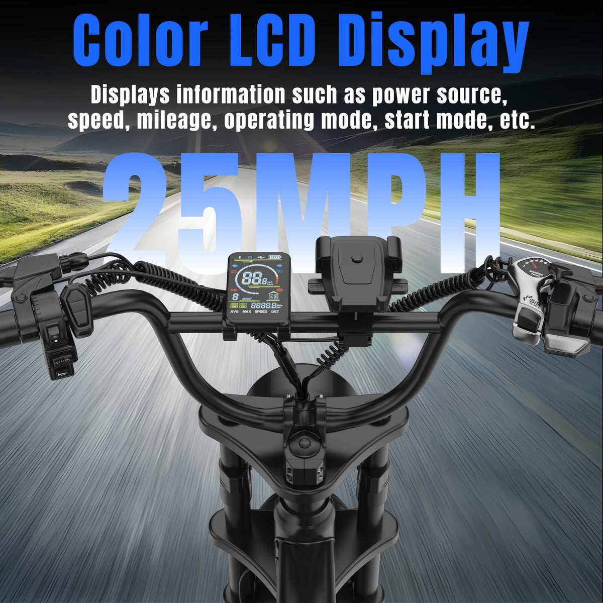 1500W Peak Motor Full Suspension Electric eBike F62314