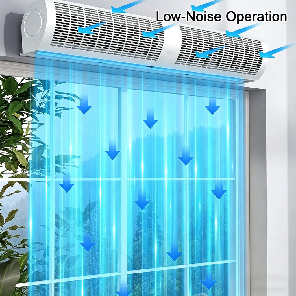 Wall Mounted Air Curtains Dual Speed Control 220V D64799
