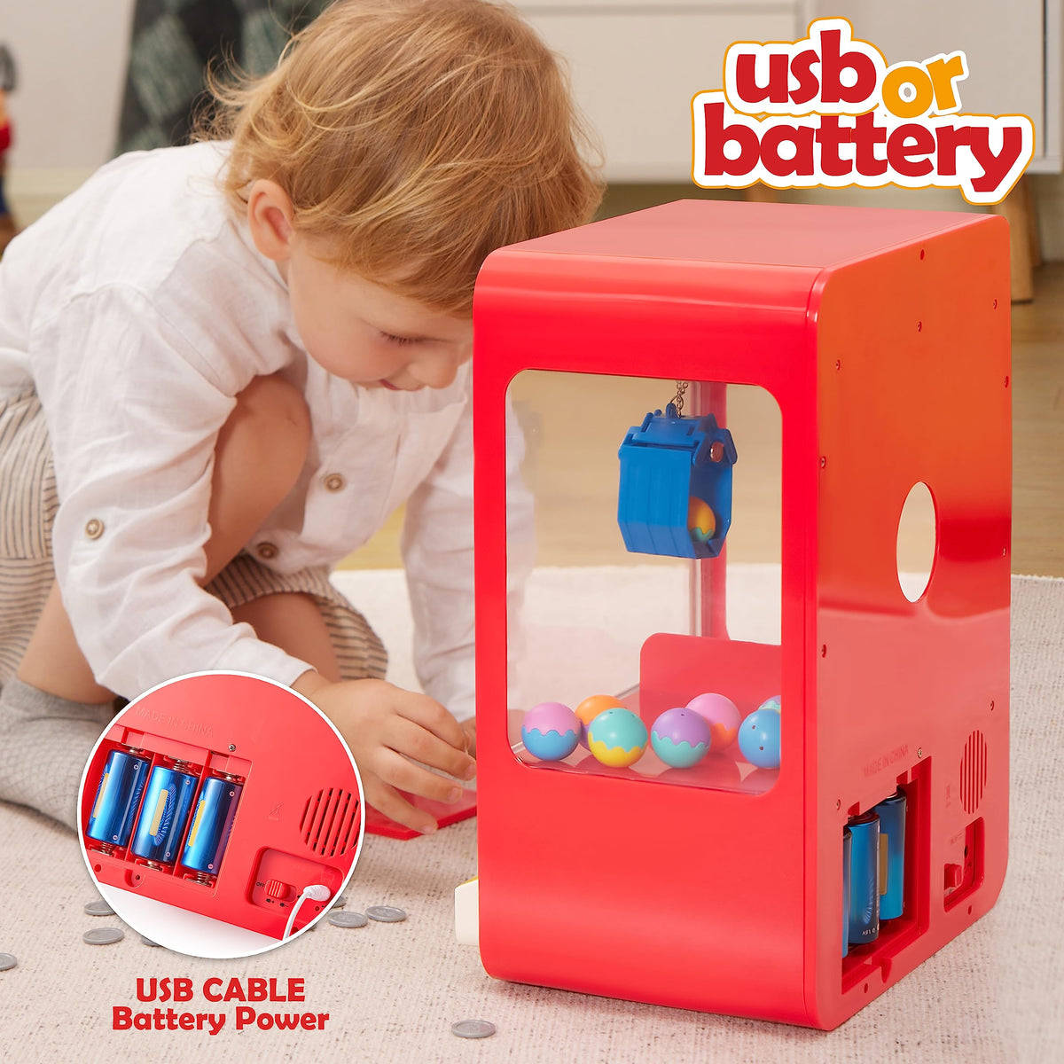 Claw Machine Arcade Toy with LED Light A46793