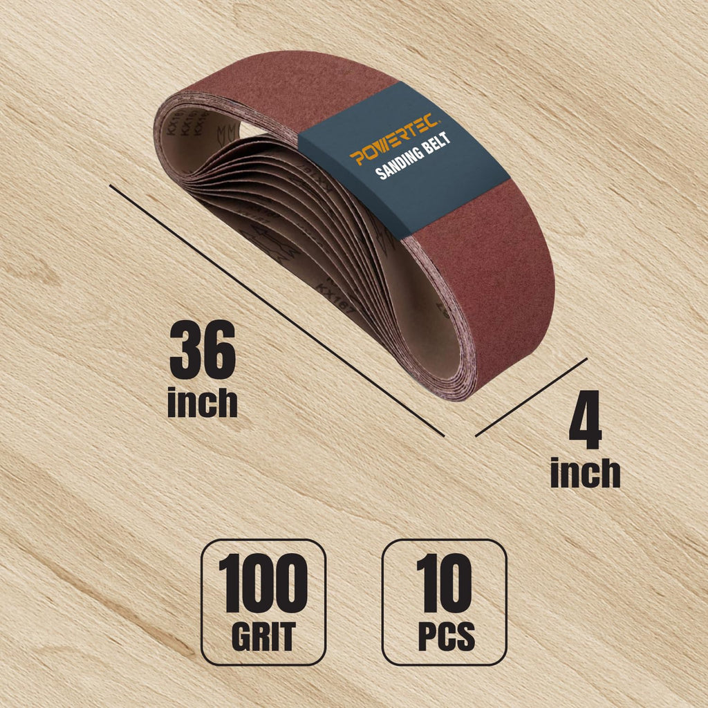 4 x 36 Inch 30pk Aluminum Oxide Sanding Belts E12174