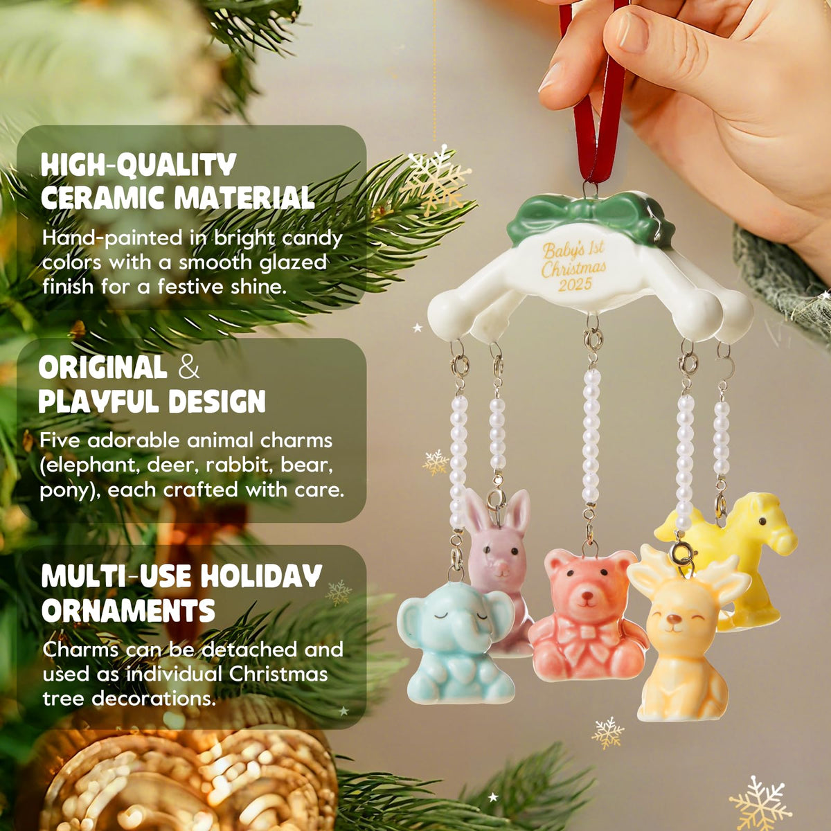 Baby's First Christmas Ornament 2025 O140125