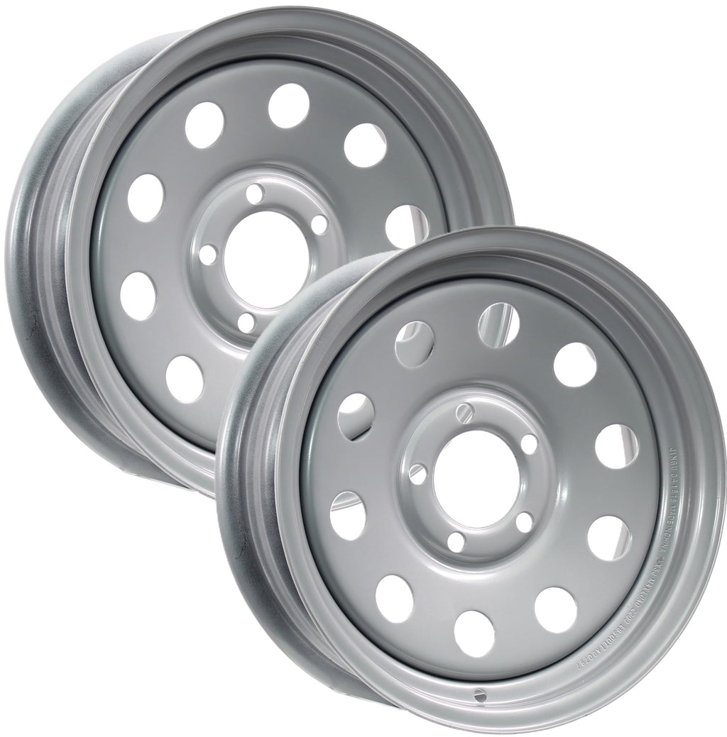 15 Inch 5 Lug Silver Trailer Wheel R644
