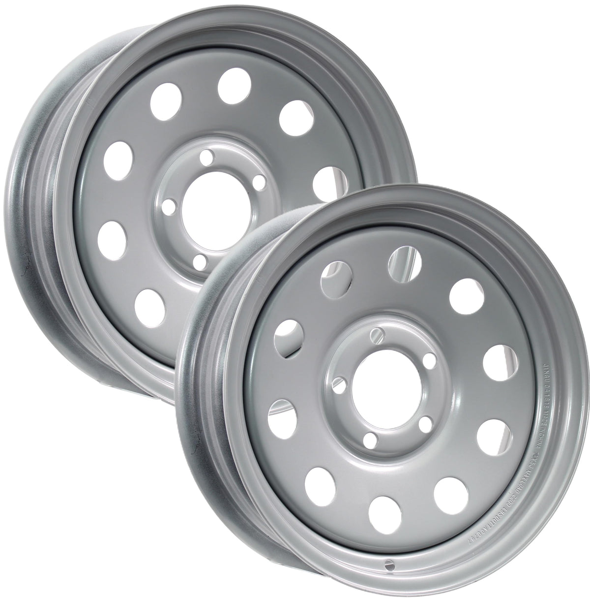 15 Inch 5 Lug Silver Trailer Wheel R644