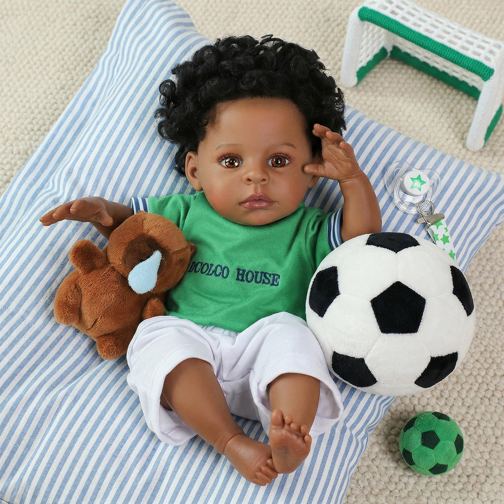 Black 20 Inch Reborn Baby Doll N23049