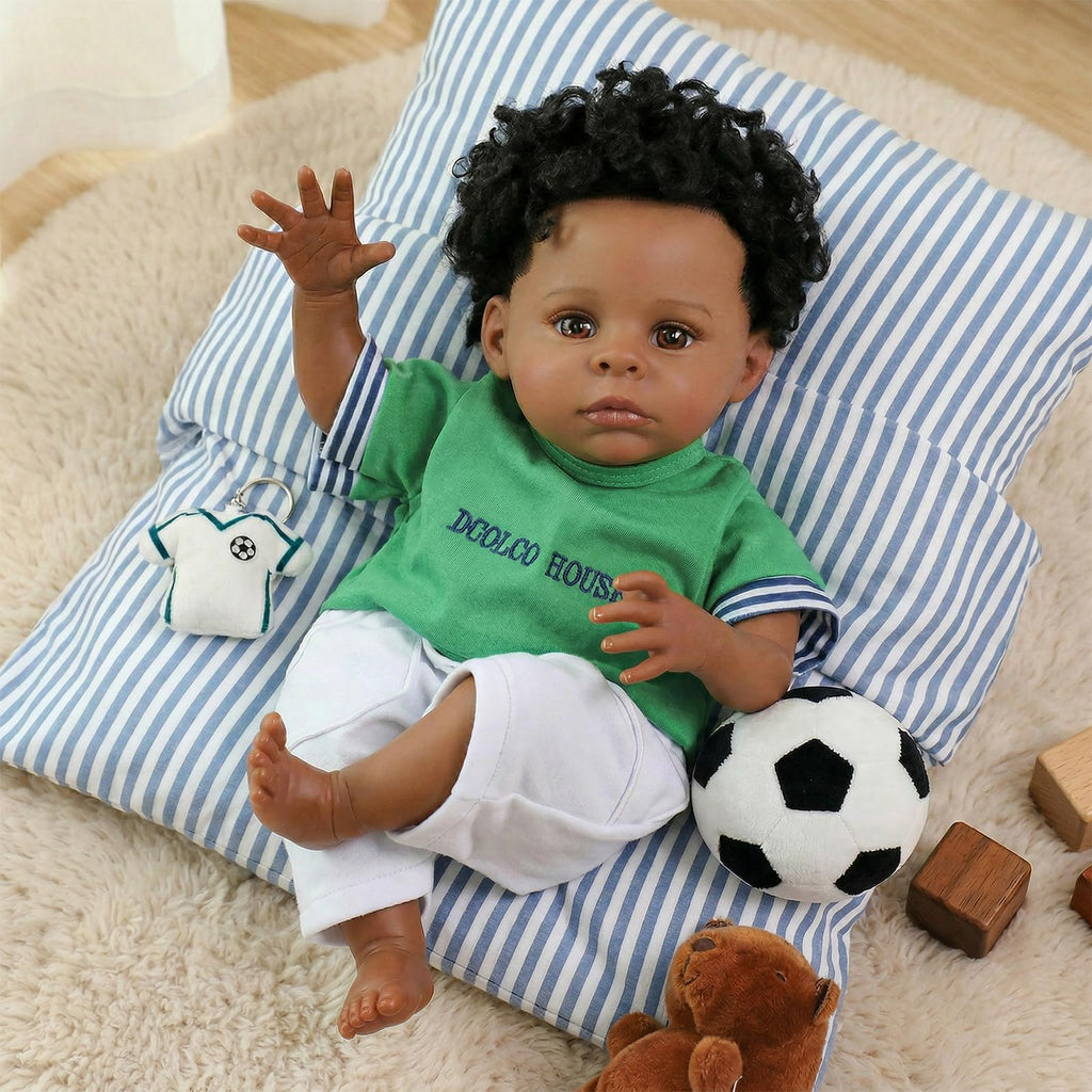 Black 20 Inch Reborn Baby Doll N23049