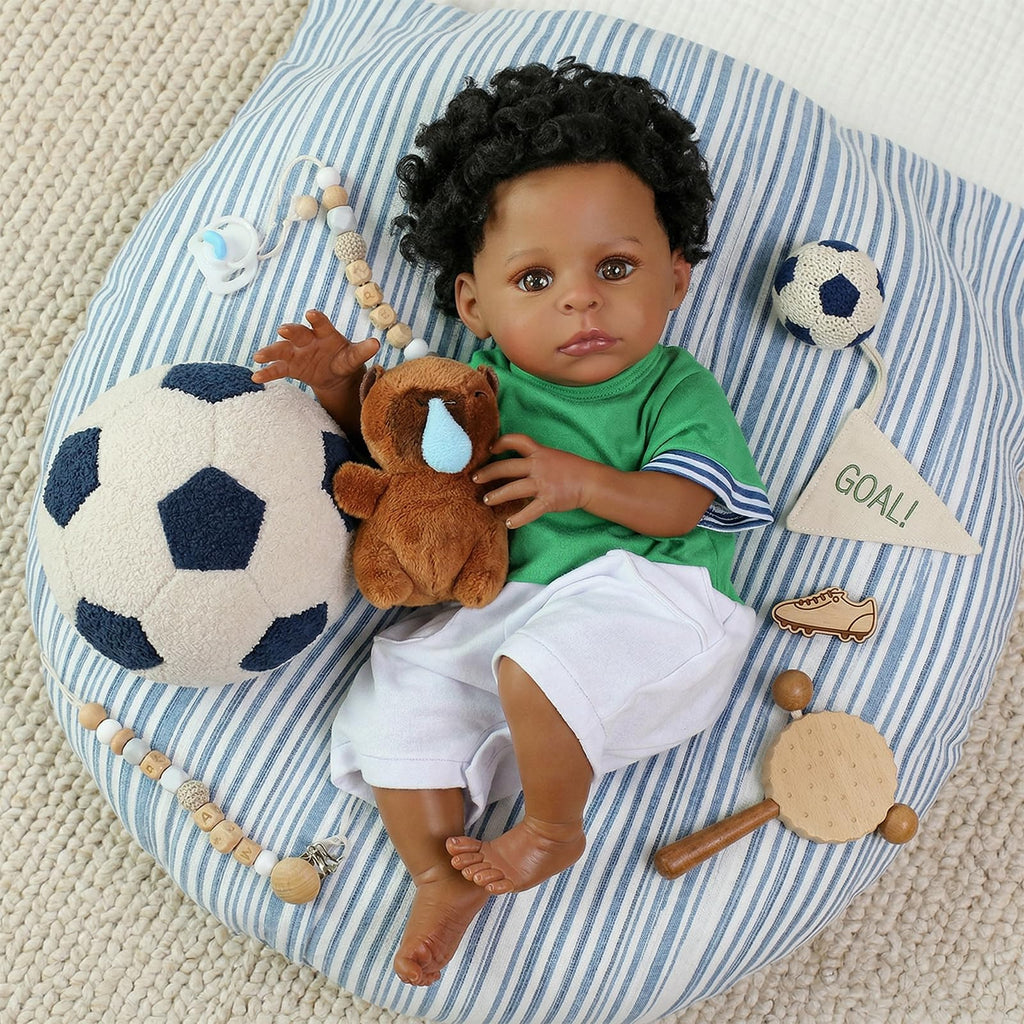 Black 20 Inch Reborn Baby Doll N23049