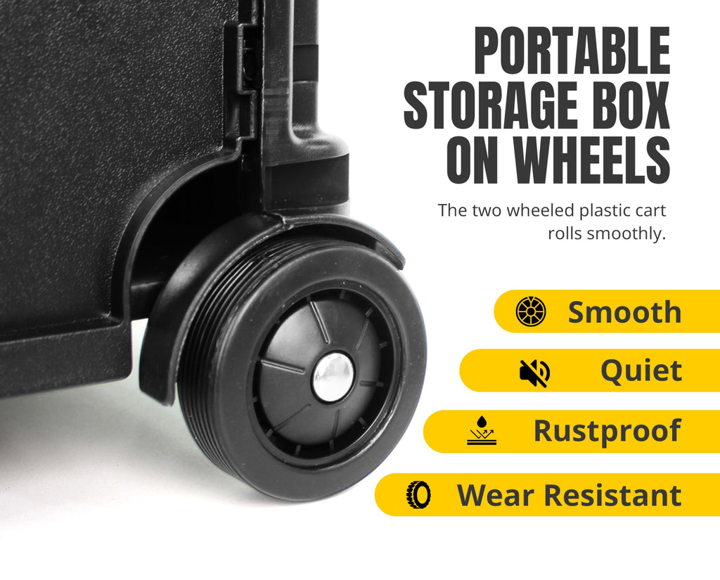 Black Collapsible Rolling Folding Dolly Cart Y857