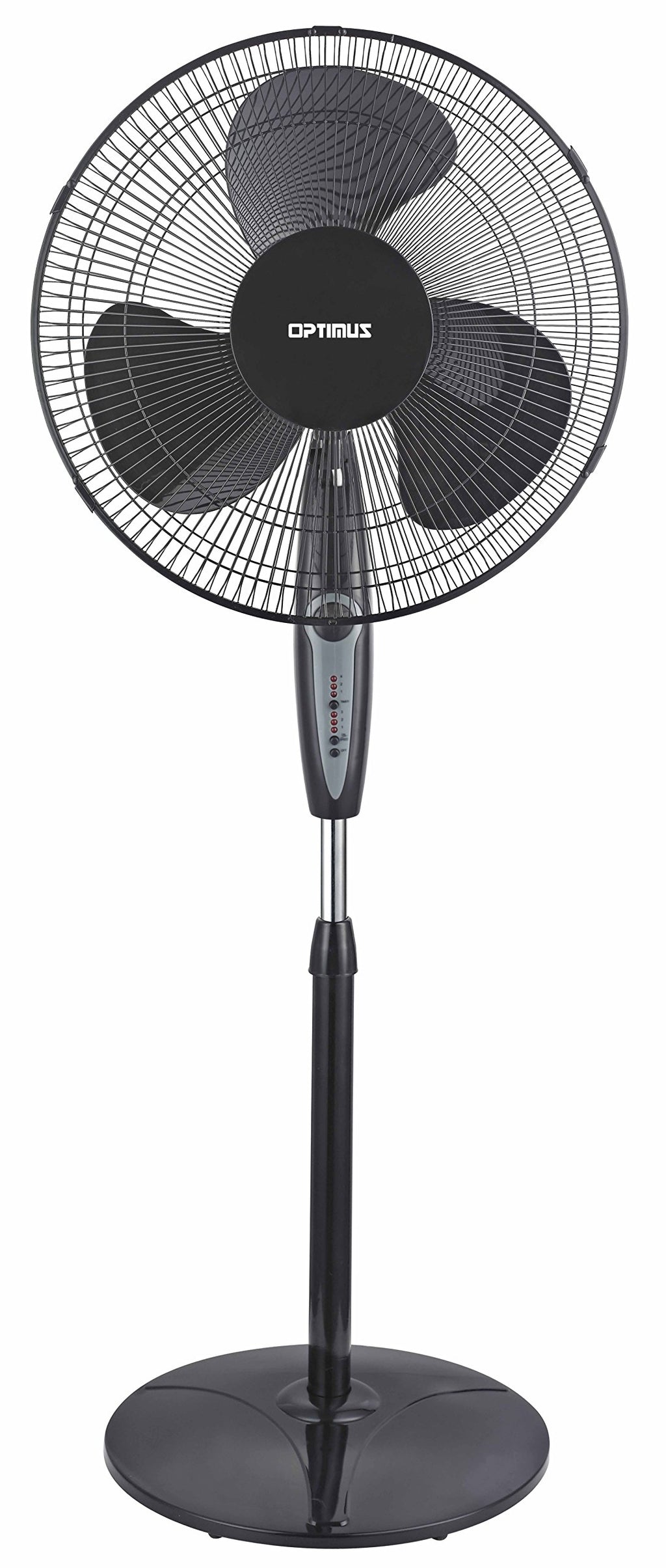 White 16-Inch Oscillating Stand Fan with Remote B794