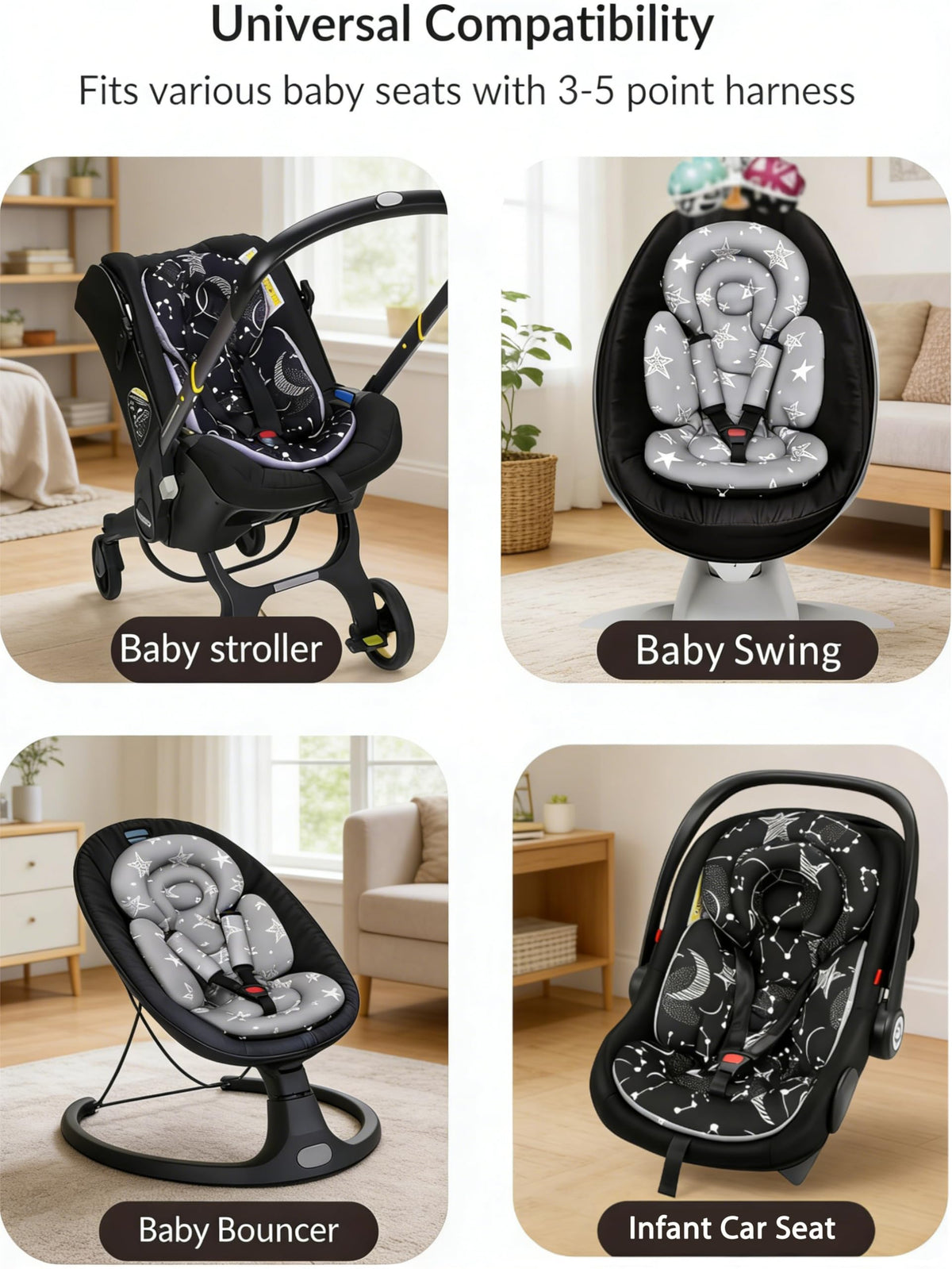 Infant Car Seat Insert with Removable Cushion X80749