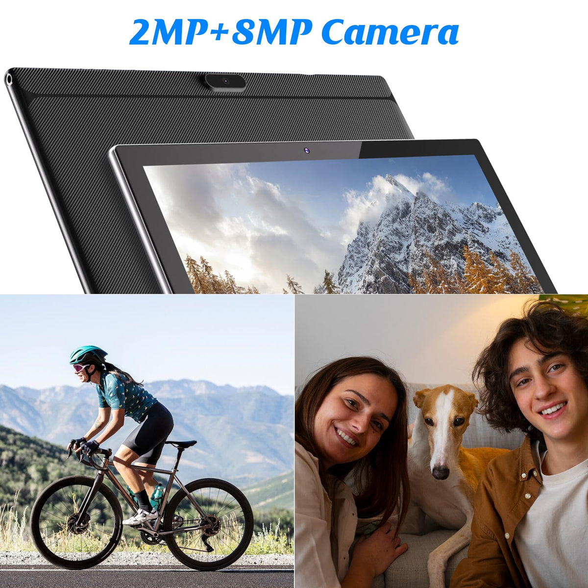 10 inch Tablet with Keyboard 2 in 1 Android 15 8GB+32GB 6000mAh Q127