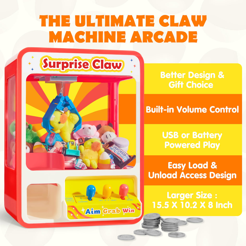 Claw Machine Arcade Toy with LED Light A46793