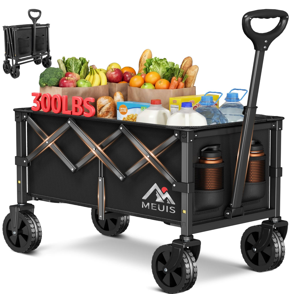 Collapsible Grocery Wagon Cart with Wheels C733